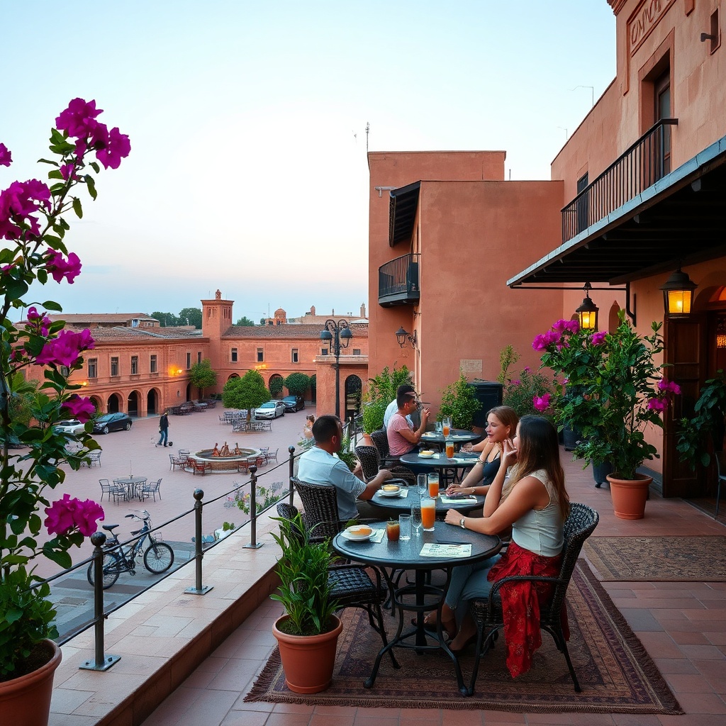 Enjoying a quiet evening at a traditional terrace exemplifies the relaxed pace of Marrakesh post-tournament tourism, where travelers can secure better rates, savor genuine local hospitality, and experience the city's enduring charm without peak-season pressure.