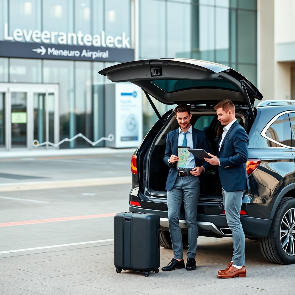 Professional guide assisting with airport pickup for a time-efficient Marrakesh layover tour, ensuring seamless transfer from Menara Airport to city attractions for connecting passengers.